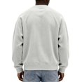 thumbnail image 3 of Mens Loose Crew Neck Pullover Long Sleeve Corduroy Casual Fashion Sweatshirt Daily Streetwear Men Everyday Outfits, 3 of 6