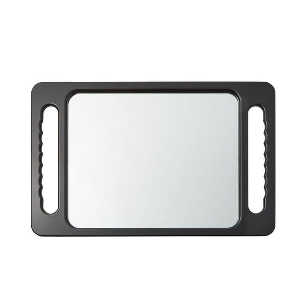 Handheld Salon Hairdressing Mirror with Double Handles for Vanity, Hair
