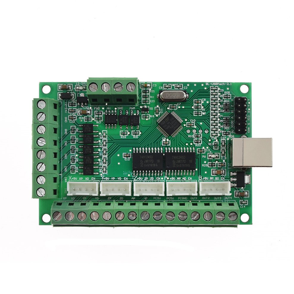 USB MACH3 CNC Breakout Board Driver Motion Controller Module AM9587 V2 ...