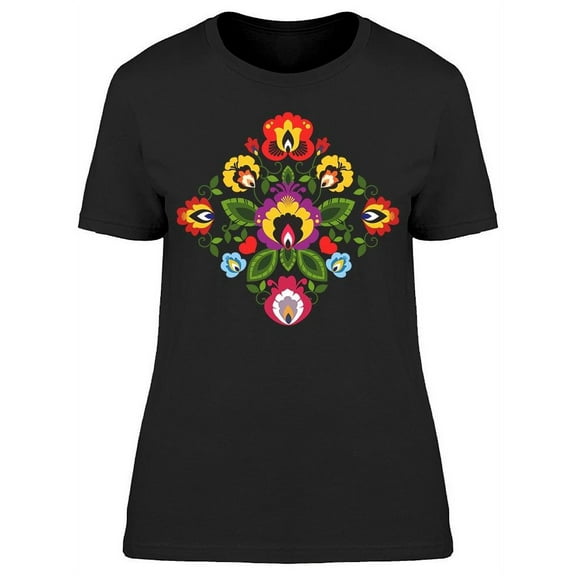 Polish Folk Decorative T-Shirt Women -Image by Shutterstock, Female Small