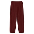 thumbnail image 4 of Admvng Linen Capri Pants for Women Elastic Waist Summer Casual Comfortable Cropped Pants, 4 of 9
