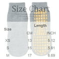 thumbnail image 2 of YOUYEDIAN Kids Grip Socks Toddler Boys Girls Cute Cozy Non Slip Ankle Slipper Socks Indoor Breathable Trampoline Socks (Black, XS), 2 of 3