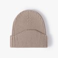 thumbnail image 1 of Gorros de punto de cachemira para mujer, gorro de punto de Color sólido para adultos, gorro grueso cálido para exteriores, otoño, 1 of 5