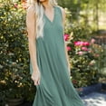 thumbnail image 4 of Women's 2023 Casual Loose Plain Tank Dress Sleeveless Summer Beach Long Dresses, 4 of 6