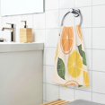 thumbnail image 3 of Yayeee 2 Pack Hand Towels for Bathroom 100% Cotton 16" x 28" Soft Absorbent Kitchen Towel, Beige Citrus Leaves, 3 of 7