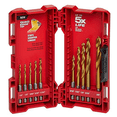 thumbnail image 2 of Milwaukee 48-89-4633 - 10-Piece SHOCKWAVE RED HELIX Titanium 1/4" Hex Shank Fractional Drill Bit Set, 2 of 3