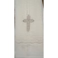 thumbnail image 1 of Baby Baptism Towel with Cross Embroidery and Lace, 1 of 4
