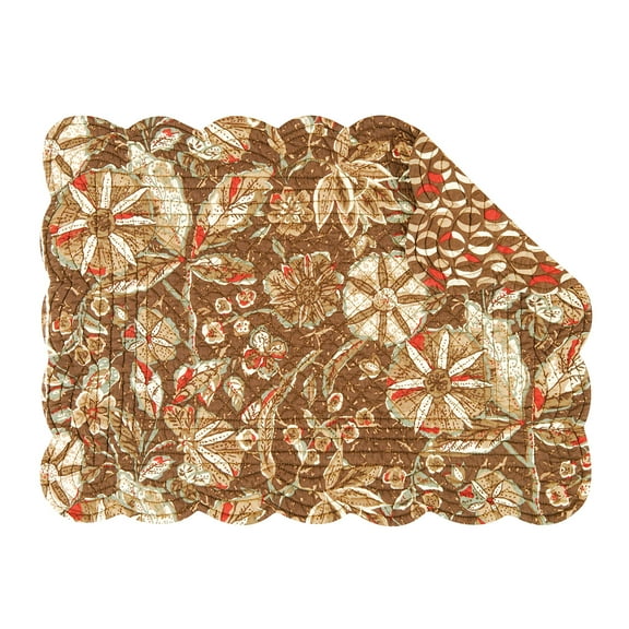 Sedona Single Placemat Quilted Oblong, 13" x 19"