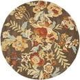 thumbnail image 6 of SAFAVIEH Blossom Emely Floral Flowers Wool Area Rug, Brown/Multi, 5' x 8', 6 of 10
