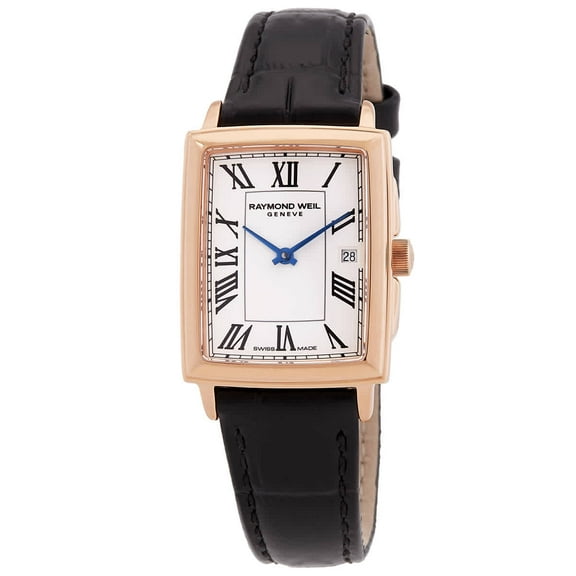 Raymond Weil Toccata White Dial Leather Strap Women's Watch 5925-PC5-00300