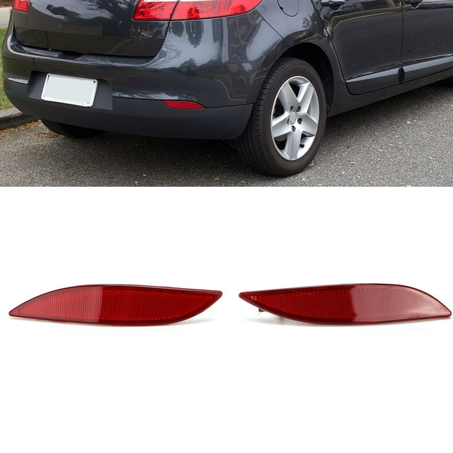 265600004R Reflector de parachoques trasero Resistente a la corrosión Fácil de instalar Durable Práctico para reemplazo de automóvil para Megane III Fluence ANGGREK Otros