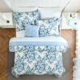 thumbnail image 2 of Modern Threads Leela 8-Piece Reversible Floral Adult Bed in a Bag, King, 2 of 7