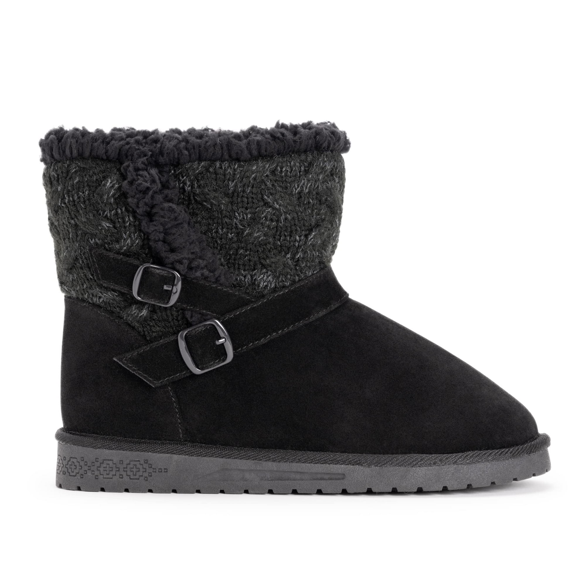 MUK LUKS Women s Alyx Boots Ebony 8 Walmart