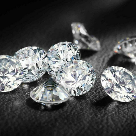 Round Cut D Color CVD 2 mm Gems LOT 6 Pcs Synthetic Moissanite Loose Diamonds