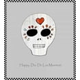 thumbnail image 2 of Ogren, Sarah 20x22 White Modern Wood Framed Museum Art Print Titled - Sugar Skull, 2 of 4