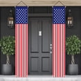 thumbnail image 4 of Patriotic Decorations for 4th of July Decor, Hanging American Flag Banners, Fourth of July Party Supplies Indoor Outdoor-Red White Blue Independence Day Decoration,180*30cm, 4 of 6