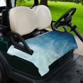 thumbnail image 2 of Golf Cart Seat Covers for 2 Seater, Blue Ombre Soft Microfiber Cart Seat Towel Blanket, Coastal Beach Modern Abstract Art Absorbent Breathable Non Slip Bench Seats Protector for Golf Course 51"x31", 2 of 9
