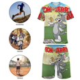 thumbnail image 5 of Tom And Jerry Boys Girls Short Sleeve Mesh T-Shirt And Shorts Outfit Set Summer Clothes Set for Kids, 5 of 8