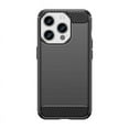 thumbnail image 1 of PANDACO Black Brushed Metal Case for iPhone 15 Pro Max, 1 of 4