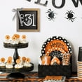 thumbnail image 5 of Halloween Wooden Sign, October 31 Tiered Tray Wooden Decor, Tables Centerpieces Wood Signage Indoor Home Rustic Wall Shelf Decoration, 5 of 5
