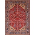 thumbnail image 1 of Ahgly Company Machine Washable Indoor Rectangle Industrial Modern Tomato Red Area Rugs, 7' x 10', 1 of 1