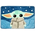 thumbnail image 2 of Star Wars Mandalorian Baby Yoda 20"x30" Blue Bath Rug, 100% Microfiber, 2 of 5