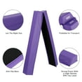 thumbnail image 6 of ZENY Folding 6 Ft. Balance Beam - Gymnastics Floor Balance Beam with Anti-Slip Base Skill Performance Training, Purple, 6 of 7