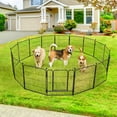 thumbnail image 2 of PawGiant Dog Playpen, Heavy Duty Metal Dog Exercise Playpen Fence for Indoor & Outdoor, 16 Panels & 32'' Height, 2 of 8