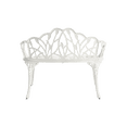 thumbnail image 6 of Tcbosik 34 Inch Outdoor Bench, Cast Aluminium Bench for Patio, Park, Lawn, Yard, Easy Assembly, White, 6 of 8