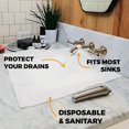 thumbnail image 5 of Disposable Sink Guards (10ct) - Biodegradable Beard Hair Catcher for Sink - No-Mess Beard Trimming Solution - 100% Plastic-Free Beard Bib Alternative - Easy Cleanup: Buzz, Catch, Toss, 5 of 8