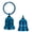 Blue, variant on Soundable Eagle Bell Urn Pendant Cremation Jewelry for Ashes Holder Memory Keychain Human Pet Memorial Jewelry Keyring