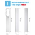 thumbnail image 3 of 3Pcs 75"(190cm) Adjustable Length Window Slide Kit Plate / 15cm Flat Interface Adaptor for Portable Air Conditioner, 3 of 6