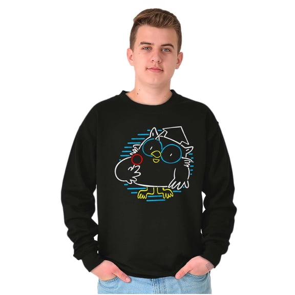 Tootsie Roll Pop Mr Owl Neon Sign Sweatshirt for Men or Women Brisco Brands S
