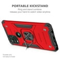thumbnail image 5 of NIFFPD Moto G Stylus 5G 2021 Case Military Grade Phone Case with Kickstand for Motorola G Stylus 5G 2021 Red, 5 of 7