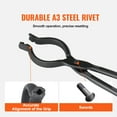 thumbnail image 6 of VEVOR Blacksmith Tongs, 18” V-Bit Bolt Tongs, Carbon Steel Forge Tongs with A3 Steel Rivets, for Long, Irregular, and Nail-shaped Forgings, for Beginner and Seasoned Blacksmiths and Bladesmiths, 6 of 9