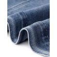 thumbnail image 5 of Agnes Orinda Women's Plus Size Halloween Outfits Denim Jacket Layered Drawstring Detachable Hoodie Jean Jackets with Pockets 2X Gray Blue, 5 of 6