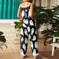 thumbnail image 4 of NordicNest Halloween Jumpsuits for Women One Piece Sleeveless Print Adjustable Strap Rompers Pants with Pockets Fashion Fall Clothes Party Outfits, 4 of 6