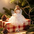 thumbnail image 6 of 3-Style Christmas Angel Hanging Ornament,Lace Sequin Skirt Metal Bell Cloth Figurine,Multicolor Holiday Decor,1-Count, 6 of 10