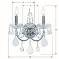 thumbnail image 5 of Crystorama Imperial 2 Light Spectra Crystal Chrome Sconce - 12'' W x 14'' H x 5'' D, 5 of 5