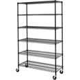 thumbnail image 5 of Covered Living Storage Shelving unit cover, fits racks 48"Wx18"Dx72"H in Black, 5 of 8