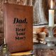 thumbnail image 2 of Dad, I Want to Hear Your Story Notebook, Leather Wrapped Hardback, Black Gold Foil Lettering, Gift For Father Guided Journal To Share His Life & His L, 2 of 5