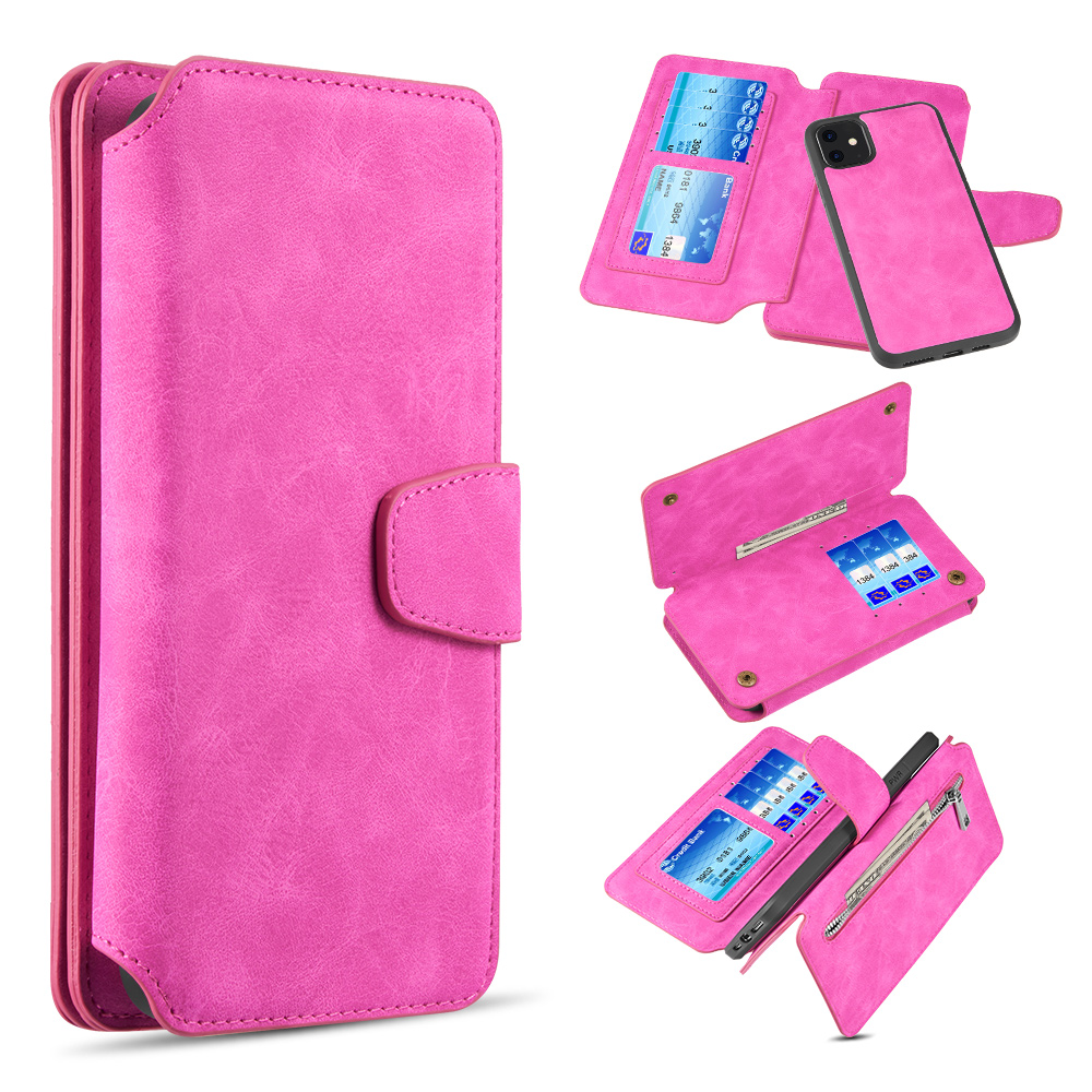 LUXURY COACH 2 SERIES FLIP WALLET WITH DETACHABLE CASE FOR IPHONE 11
