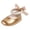 1Gold, variant on Baby Girls Peincess Dress Shoes Cute Bowknot Pearl Ankle Strap Soft Sole Casual Round Toe Leather Lightweight Flat Sandals Red 0-3 Months