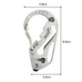 thumbnail image 4 of Climbing Carabiner Multifunctional Portable Multitool Carabiner Pocket Multitool, 4 of 10