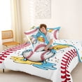 thumbnail image 4 of Erosebridal Kids Baseball Full Size Comforter Sets, Sports Theme Bedding Sets, Colorful Polka Dots Reversible, 1 Comforter and 2 Pillowcases, 4 of 6
