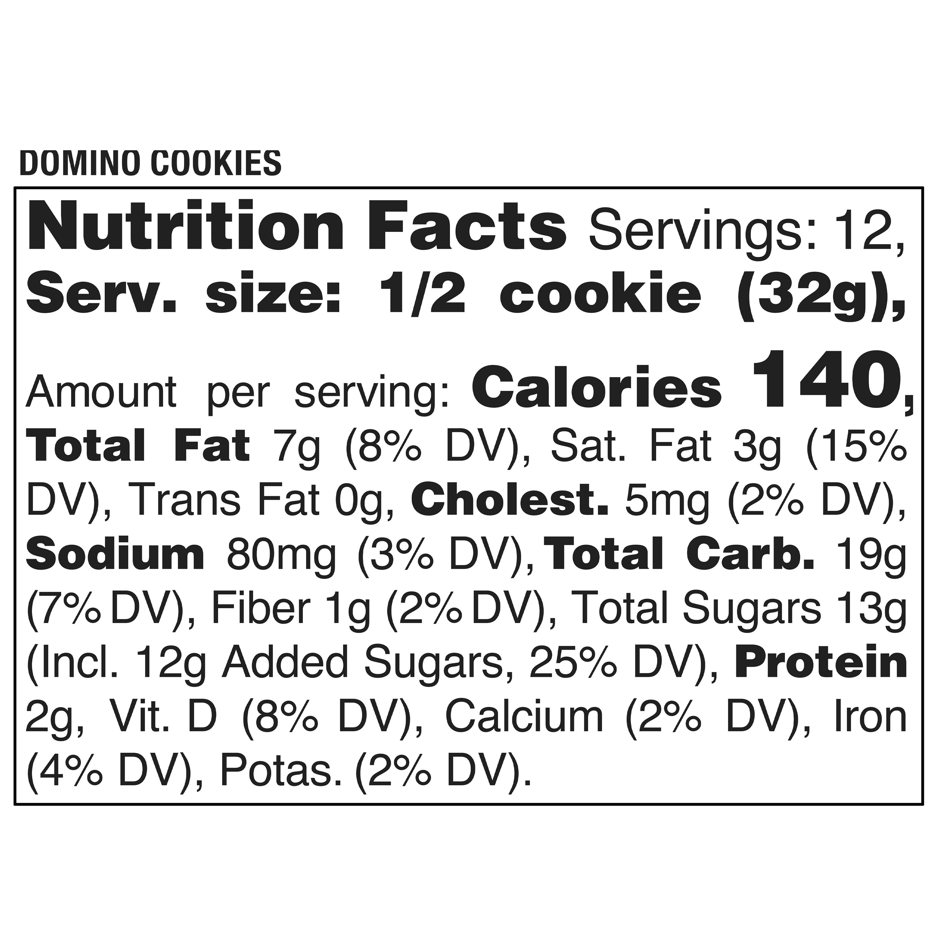 Marketside Domino Cookies, 13.5 oz, 6 Count