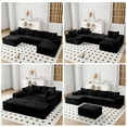 thumbnail image 3 of Cozylore 136" Oversized Modular Sectional Sofa U-Shape Cloud Couch with Deep Seat Comfy Upholstered Couches for Living Room, No Assembly Required, Black, 3 of 9