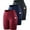 15# 3Pack:Black+Dark Navy Blue+Red, variant on Womens V Cross Waist Spandex Shorts for Yoga Athletic Bike with Pockets,Black+Black+Black,US Size XL
