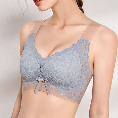 

Cntydi Bras for Women Women s Sexy Bra Ultra-thin Cup No Steel RingUnderwear Gathered Sleep Bra Gifts for Women