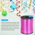 thumbnail image 3 of 2pcs 500 Yards Metallic Curling Ribbon Crimped Balloon String 5mm for Party Decoration Gift Wrapping, Rose Red, 3 of 6